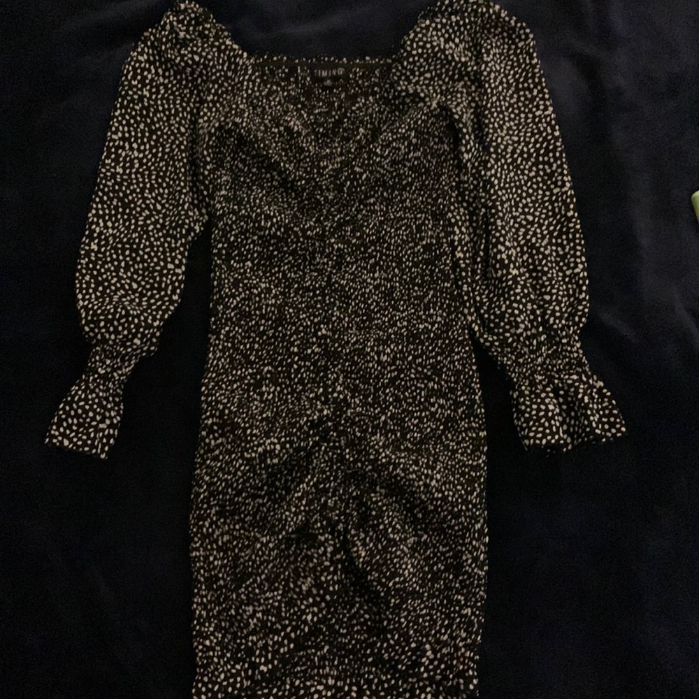 Black with white dots